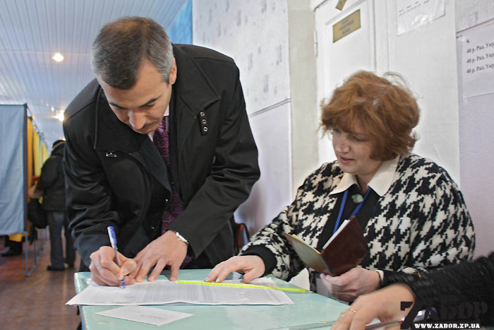 В.Кальцев на Выборах-2010 в Запорожье