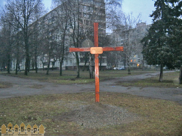 Крест на Чарвной под церковь (Запорожье)