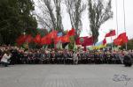 Парад в честь ветеранов на День освобождения Запорожья от немецких захватчиков