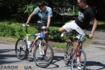Велосипедисты в Дубовке (Запорожье)