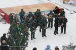 Военный оркестр на День Святого Николая в Запорожье