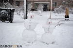 Снеговик (первый снег, Запорожье)