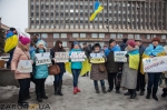 Люди с надписями: Я Волноваха!, Я Украина! (Запорожье)