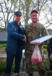 Вручение пиццы солдатам военного госпиталя в Запорожье