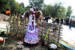 Цветочное пугало на День города в Запорожье