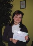 Вручение сертификата на 150 гривен на занятия В Центре Счастливой Семьи "Цветок Жизни"