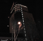 Красиво подсвеченный ECO Tower в Запорожье