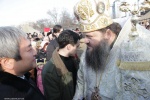 Александр Син и владыка Лука на празднике Крещения Гоподня в Запорожье