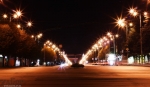 Ночная дорога (пр.Ленина, Запорожье)