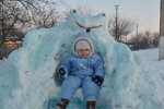 А у нас не просто снеговик, а снеговая царевна-лягушка! А у нас не просто снеговик, а снеговая царевна-лягушка!