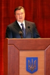Янукович на трибуне в облгосадминистрации Запорожья