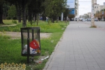 Новые мусорные урны на пр. Ленина в Запорожье
