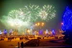 Новый год на пл. Фестивальной в Запорожье
