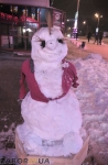 Снеговик на Лермонтова (Запорожье)