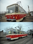 Новогодний трамвай в Запорожье