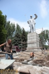 Реставрация памятник Сталевару в Запорожье