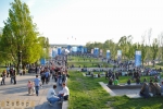 Каскад фонтанов перед концертом (Запорожье)